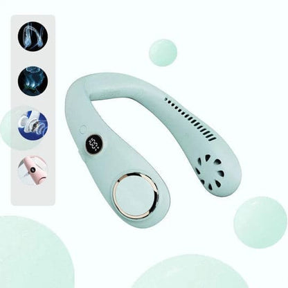 Tragbarer wiederaufladbarer Nackenventilator – Einstellbare und freihändige Kühlungslösung