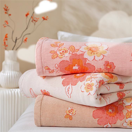 Blush Baumwollgaze Blumendecke