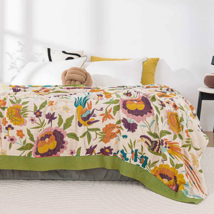 Weicher Blütenbreeze Beddecke