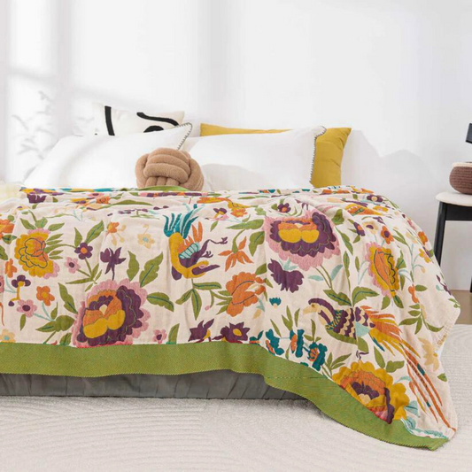 Weicher Blütenbreeze Beddecke