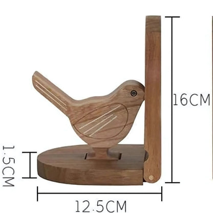 Sparrow Bird Holz Multi-Use Buchstützen
