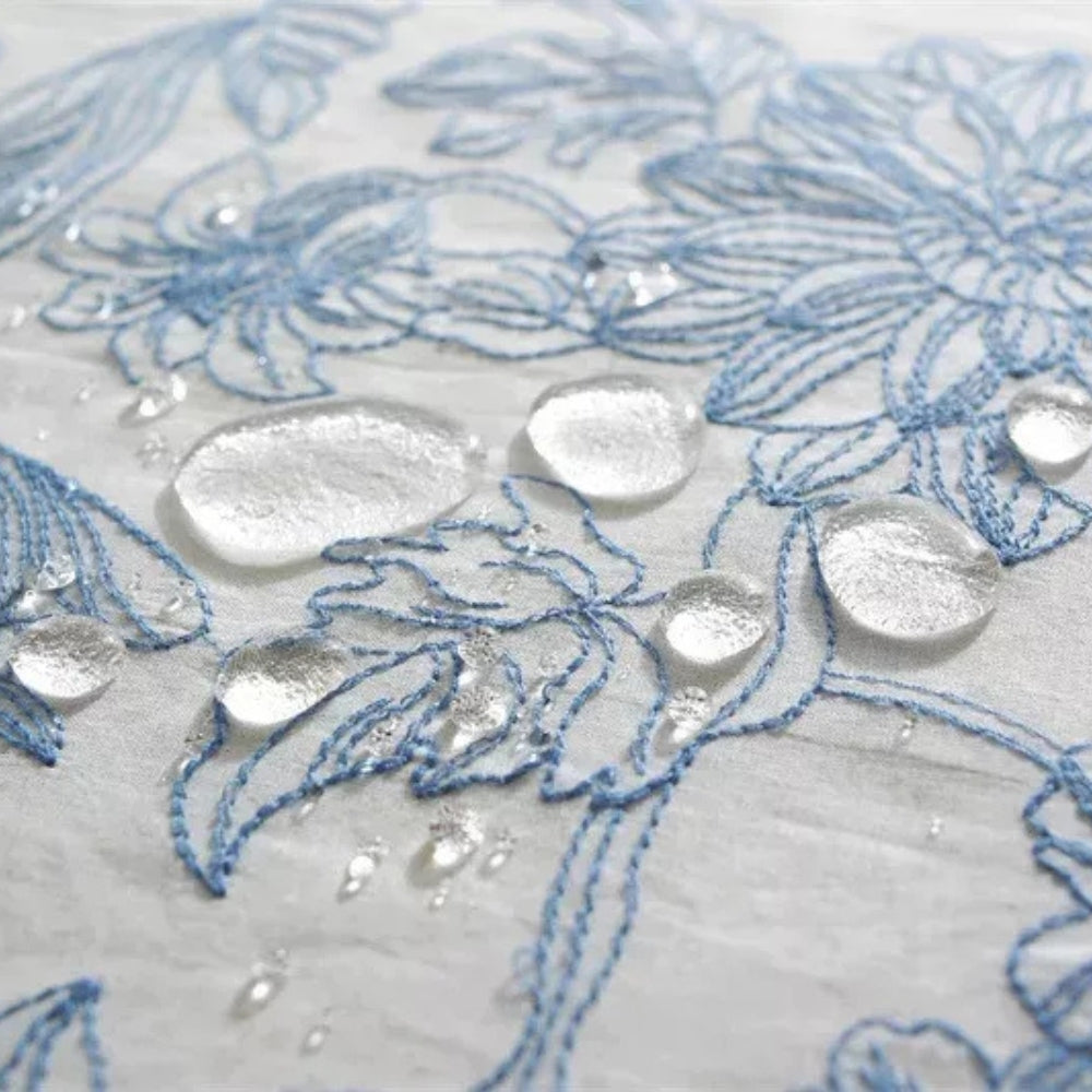 Delfina Blue Floral Lace Tischdecke