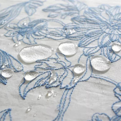 Delfina Blue Floral Lace Tischdecke