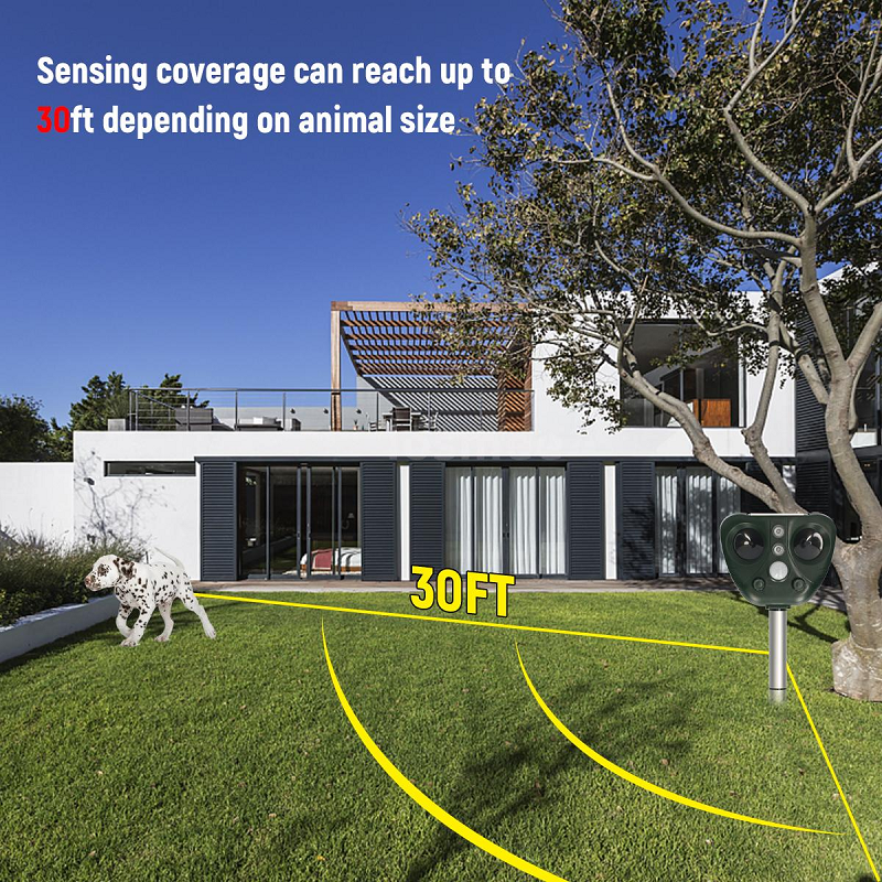 Ultraschall-Vogelabwehrgerät, Solar betrieben