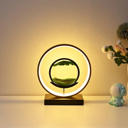 Verzaubernde Horizon Sand Art LED Lampe - Ambient Tischlicht für die Wohnkultur
