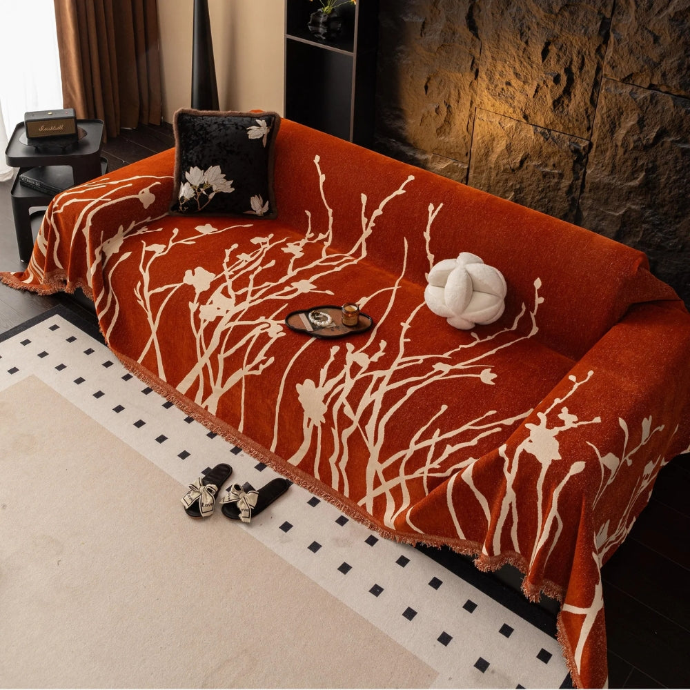 Twilight Branches Chenille Sofabezug