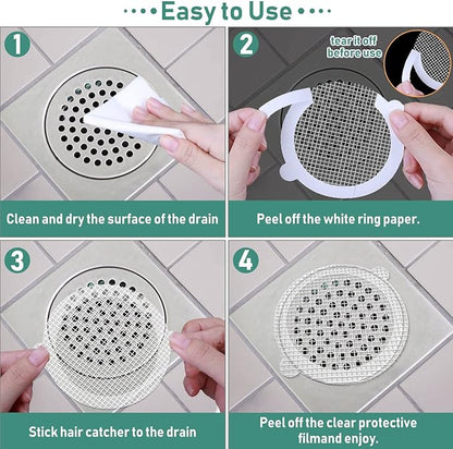 ClogFree™ Einwegaufkleber für Duschabfluss - 30 Stück | 50% RABATT