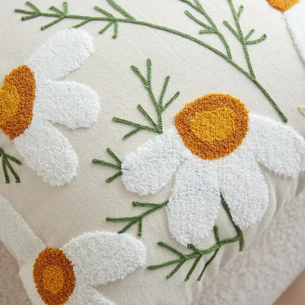Garduru Kissenbezug mit Botanischem Blumenmuster