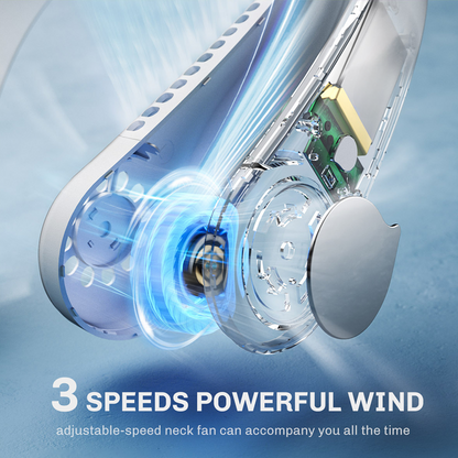 Tragbarer Nackenventilator, bladeless Nackenventilator wiederaufladbar