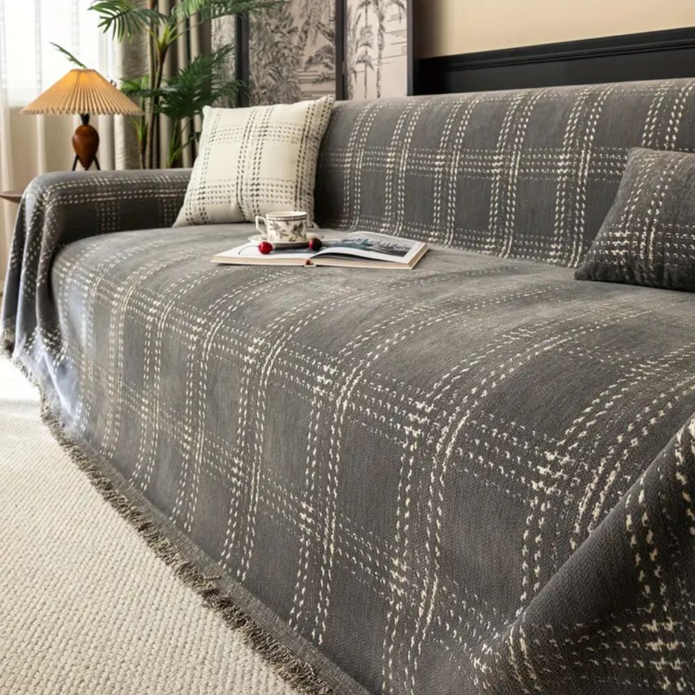 Chesterfield Plaid Sofa Bezug