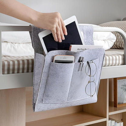 Multifunktionaler Filz Nachttisch Organizer – Platzsparende Aufbewahrungslösung für Schlafzimmer und Büro