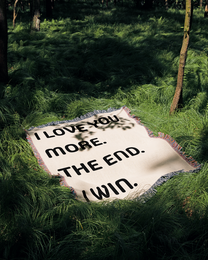 Ich Liebe Dich Mehr Gewebte Decke