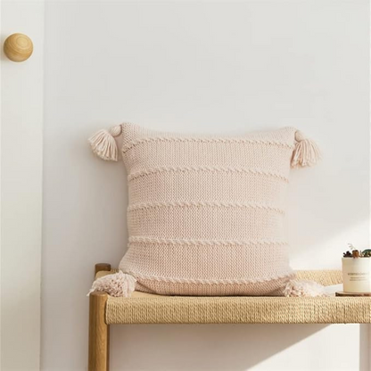 Nordic Strickfransen Kissen