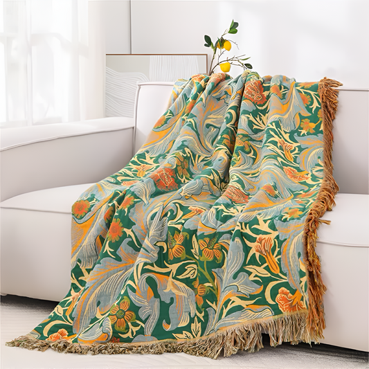 Vintage Floral Wandteppich Throw-Decke