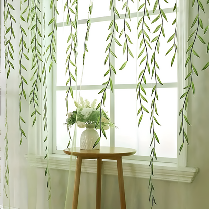 Willow Leaf Streifen Fenstervorhänger