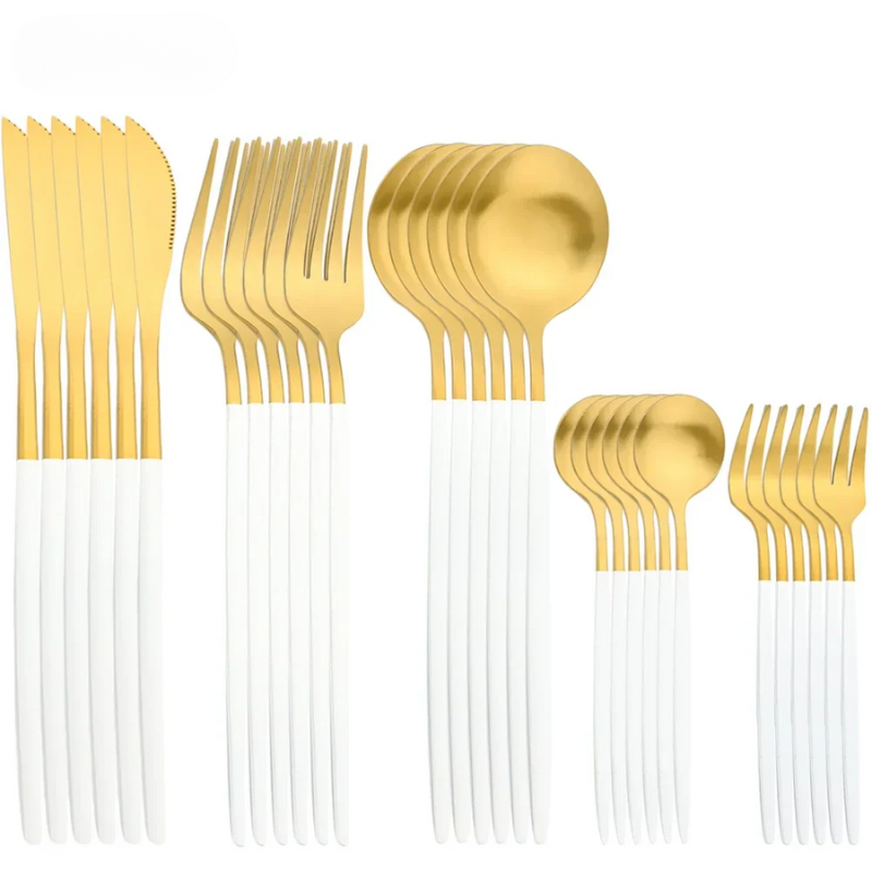 LuxeCut – Stilvolles Edelstahl Besteckset mit zeitlosem Design, 30 Teile
