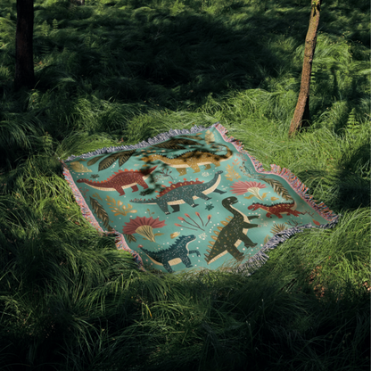 Dinosaur Gewebte Wurfdecke