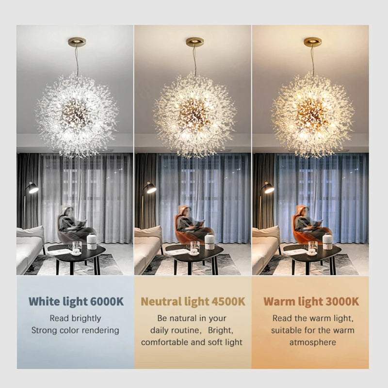 Kronleuchter LED Kristall Luxus - Modernes Design aus verchromtem Metall, LED G9, Elegant und Raffiniert