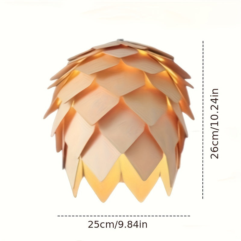 Märchenhafte Tannenzapfen-Lampe – Natürliche Atmosphäre im Haus