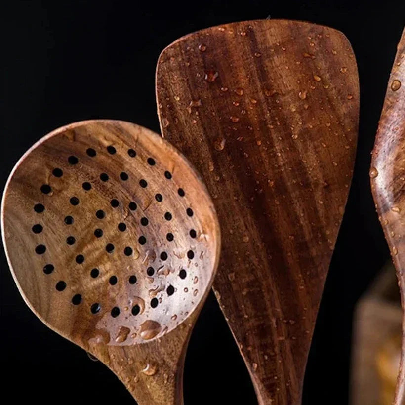 AcaciaLuxe – Vielseitiges Küchen-Set mit natürlicher Eleganz