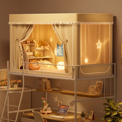 StarryBunk Verstellbares Etagenbett – Gemütlich & Geschützt mit Moskitonetz