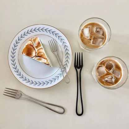 Outline Edelstahl Besteck Set – Modernes Design mit Hohlgriffen – 3-teilig für Dinner & Dessert