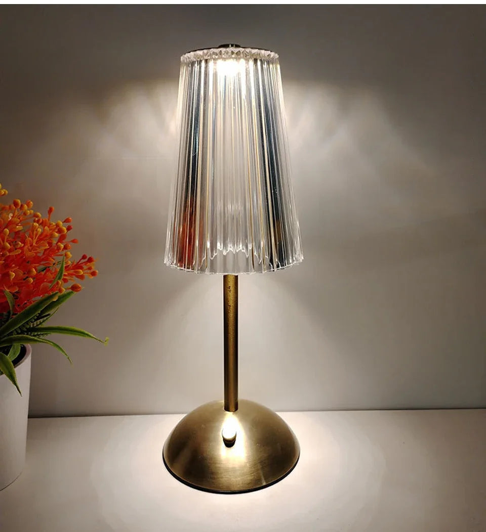 Éclat Cristal - Luxuriöse Kabelgebundene Tischlampe