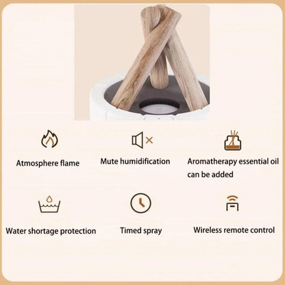 Garduru Luftbefeuchter Tischlampe – 3-in-1 Aromatherapie Diffuser mit LED Ambiente