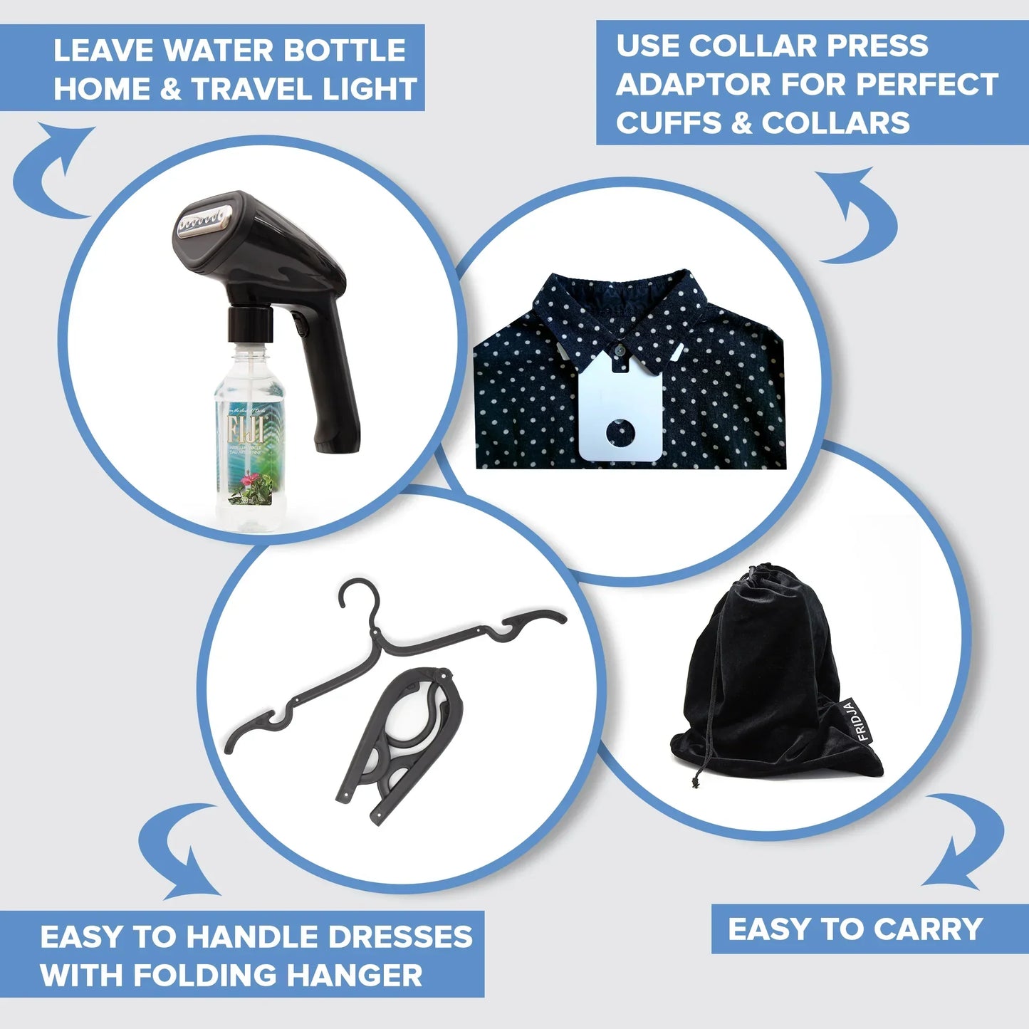 SteamEase – Handdampfer kompakt und leistungsstark für zu Hause und auf Reisen