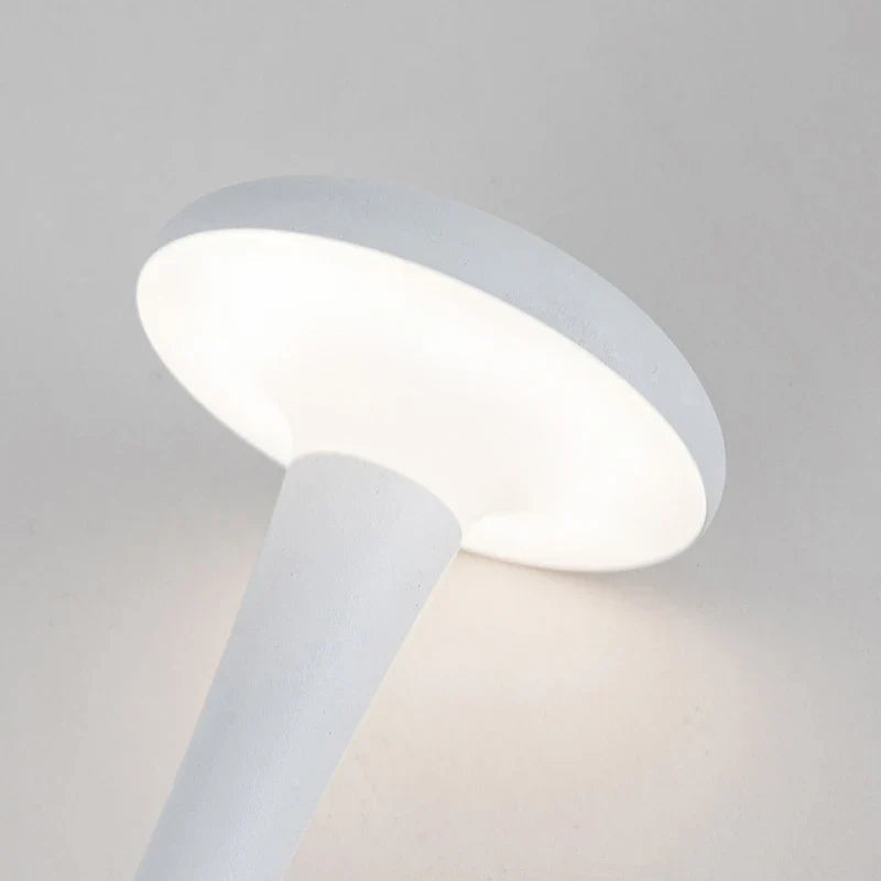 Garduru - Moderne Paddenstoel Tischlampe mit Touch-Control & USB-Aufladung