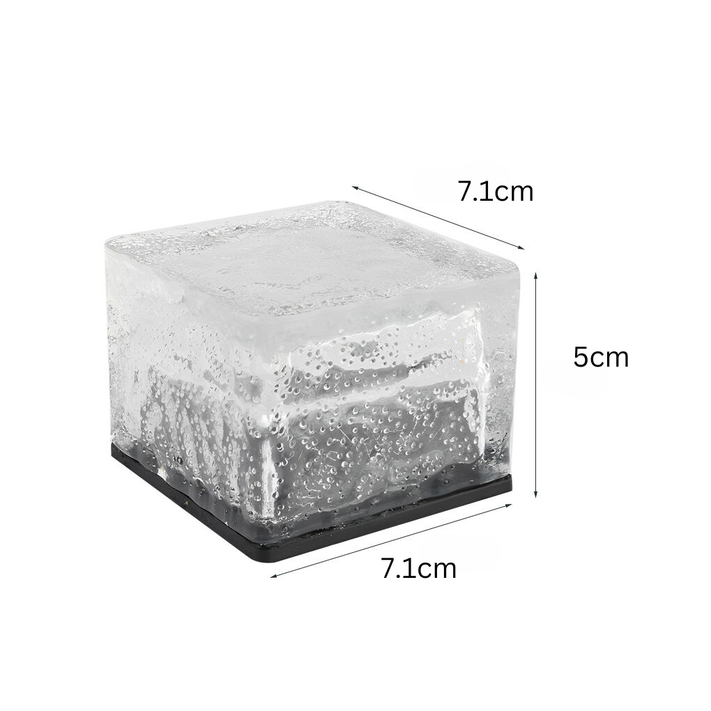 Quadratische Solarlampe – Solarbetriebene LED-Lampe für Wege, Gärten und Terrassen