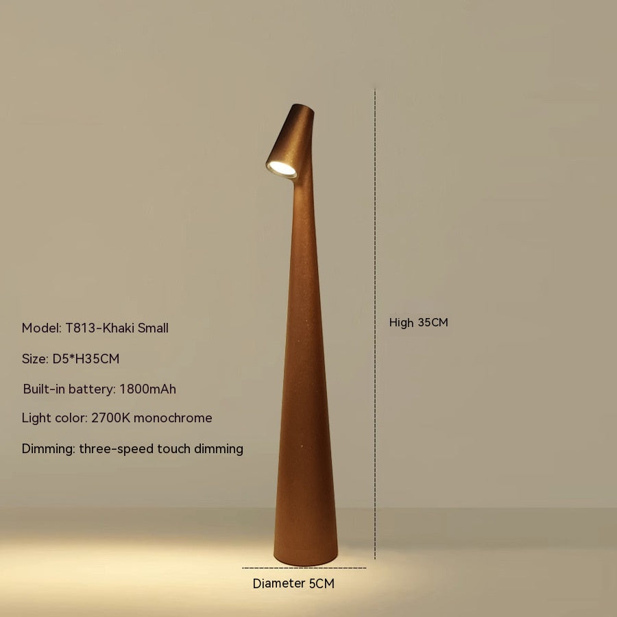 Tischlampe Modern Rot Metall LED Licht