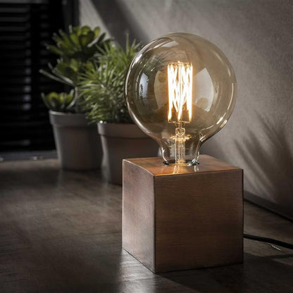 Garduru Industrielle Tischlampe | Retro Design | Perfekte Beleuchtung für Schreibtisch & Wohnzimmer | In Bronze, Schwarz & Kupfer erhältlich