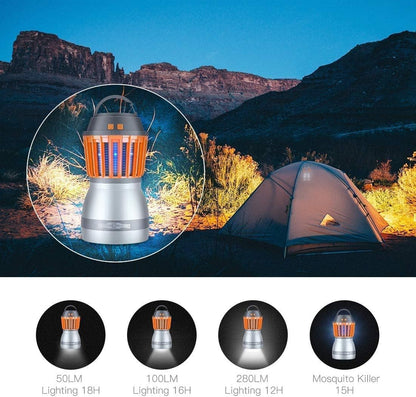 Solar LED Mückenlampe mit integrierter Laterne – Effektiver Insektenschutz und Beleuchtung für Garten und Camping