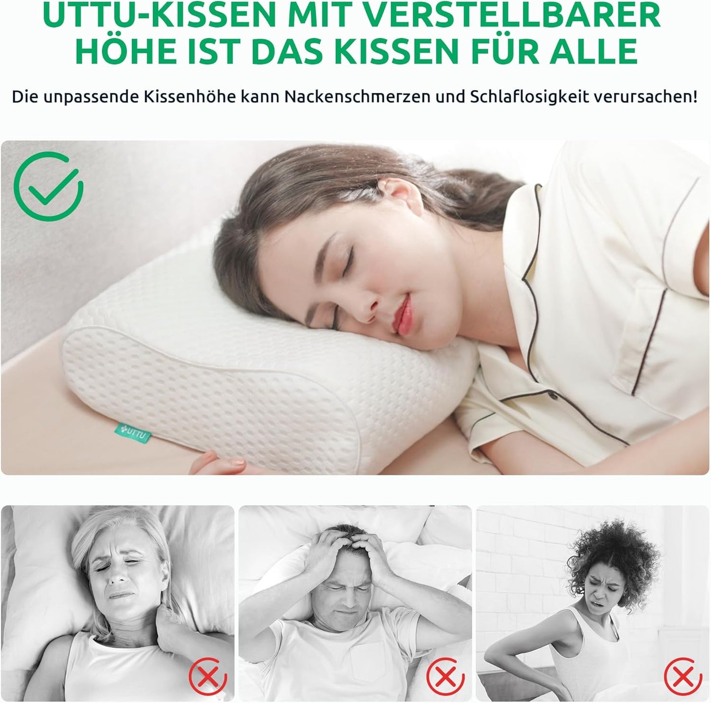Ergonomisches Orthopädisches Nackenkissen