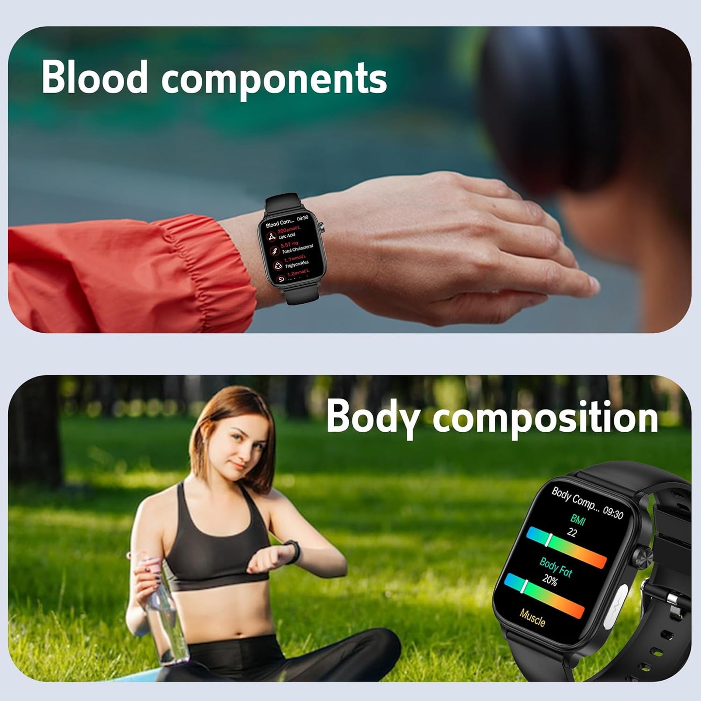 Smartwatch mit Glukose- und Fitness-Tracking