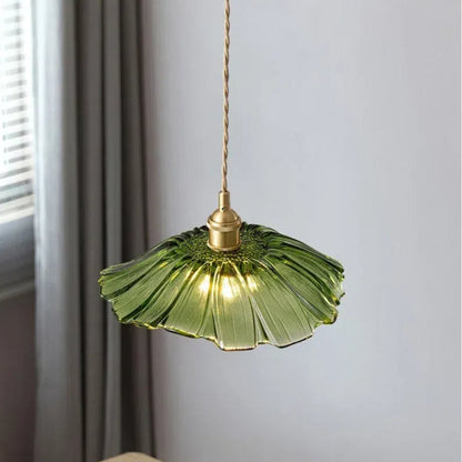 Vintage Florale Glas Pendelleuchte für das Esszimmer - Elegantes Retro-Design zur Beleuchtung Ihres Raumes