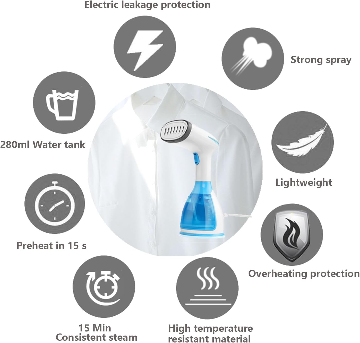 Tragbarer Kleiderdampfer