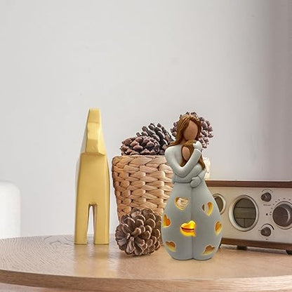 Lampe Eternal Love - Romantische und Elegante Beleuchtung aus Beige Resin