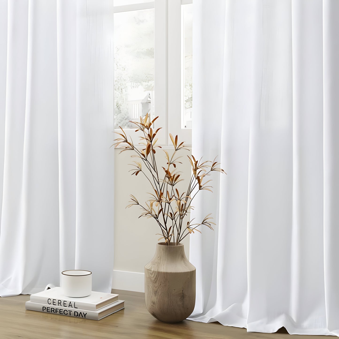 Garduru Curtain - Quetschfalten Leinenvorhang
