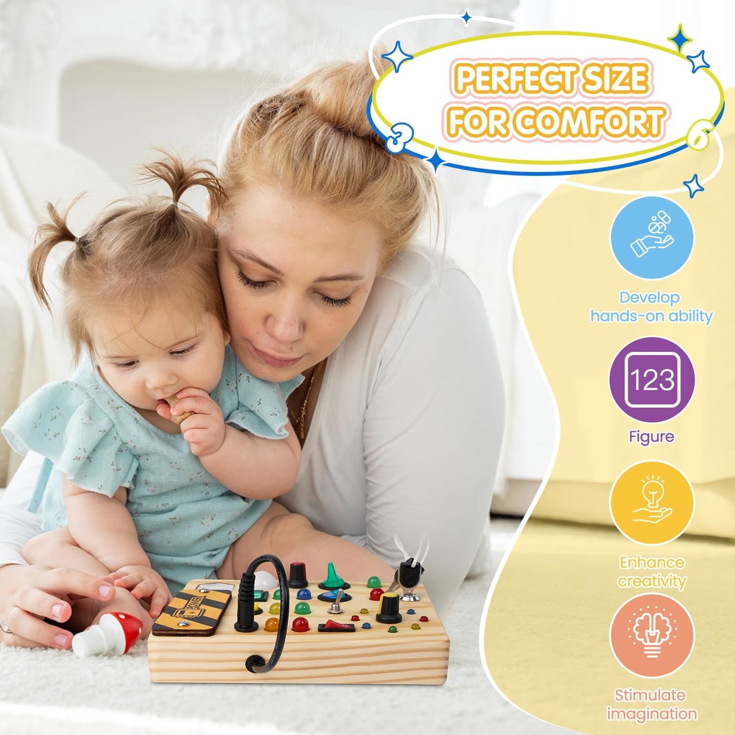 Montessori-Milchbrett – SmartSenses – LED-Beleuchtung – Kleinkindspielzeug