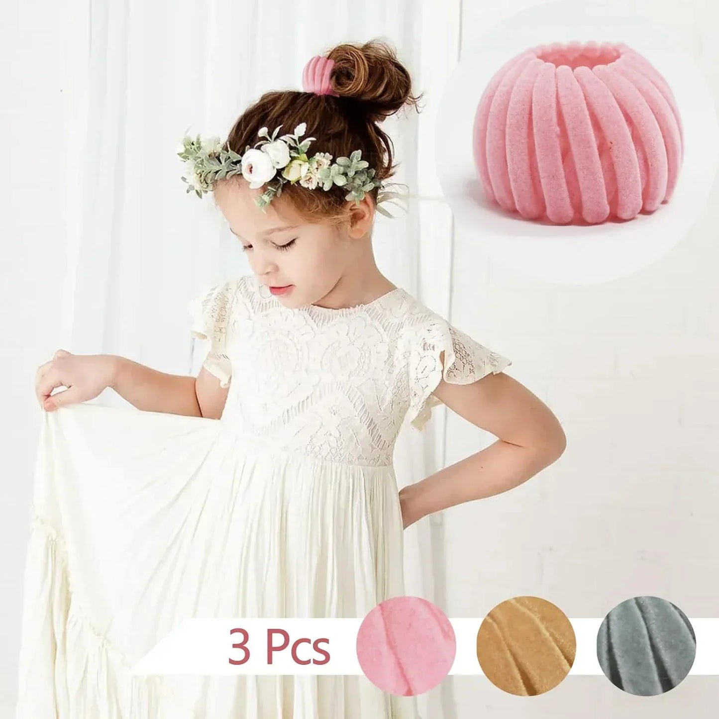 Chic Samt Haarklammern – Set von 3