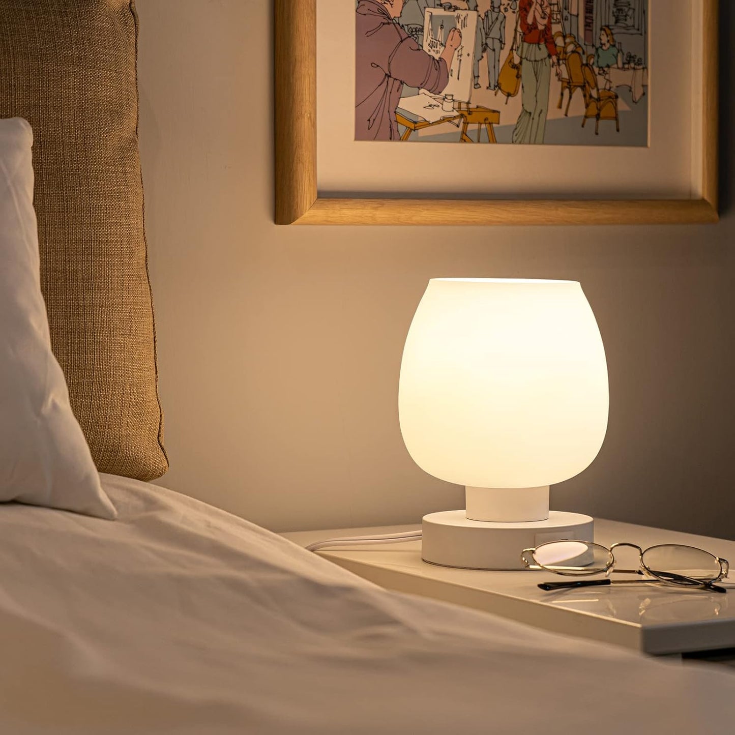 Nachttischlampen mit Touch-Funktion Set von 2