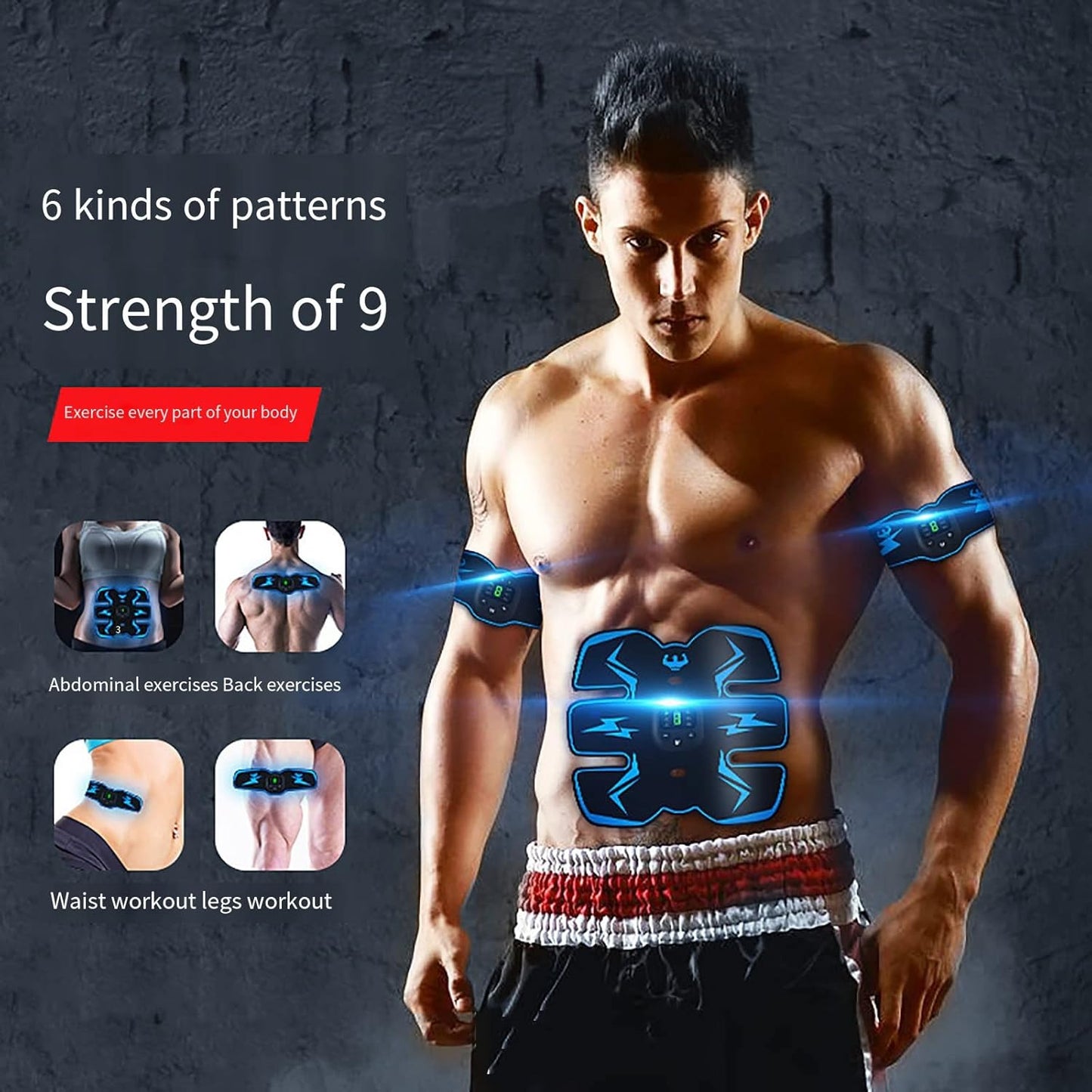 Abs Stimulator Gürtel mit EMS Muskeltraining