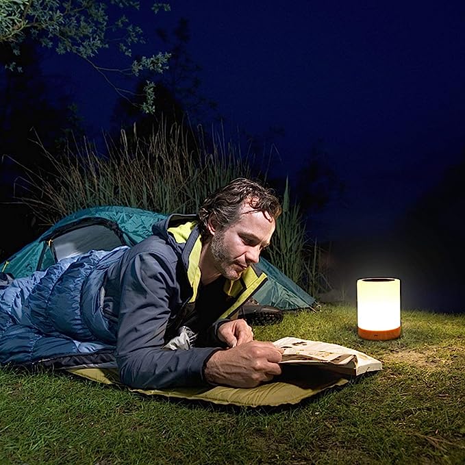 GlowEase – Dimmbarer LED Nachttischlampe mit Touch-Steuerung und farbenfroher Atmosphäre
