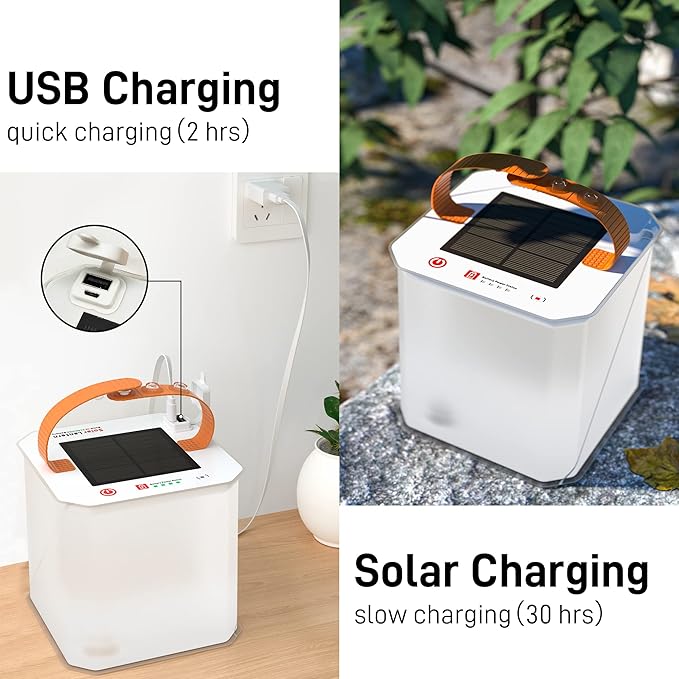 Solar LED Laterne – Tragbare, faltbare Campinglampe mit Solarbetrieb für Outdoor-Aktivitäten