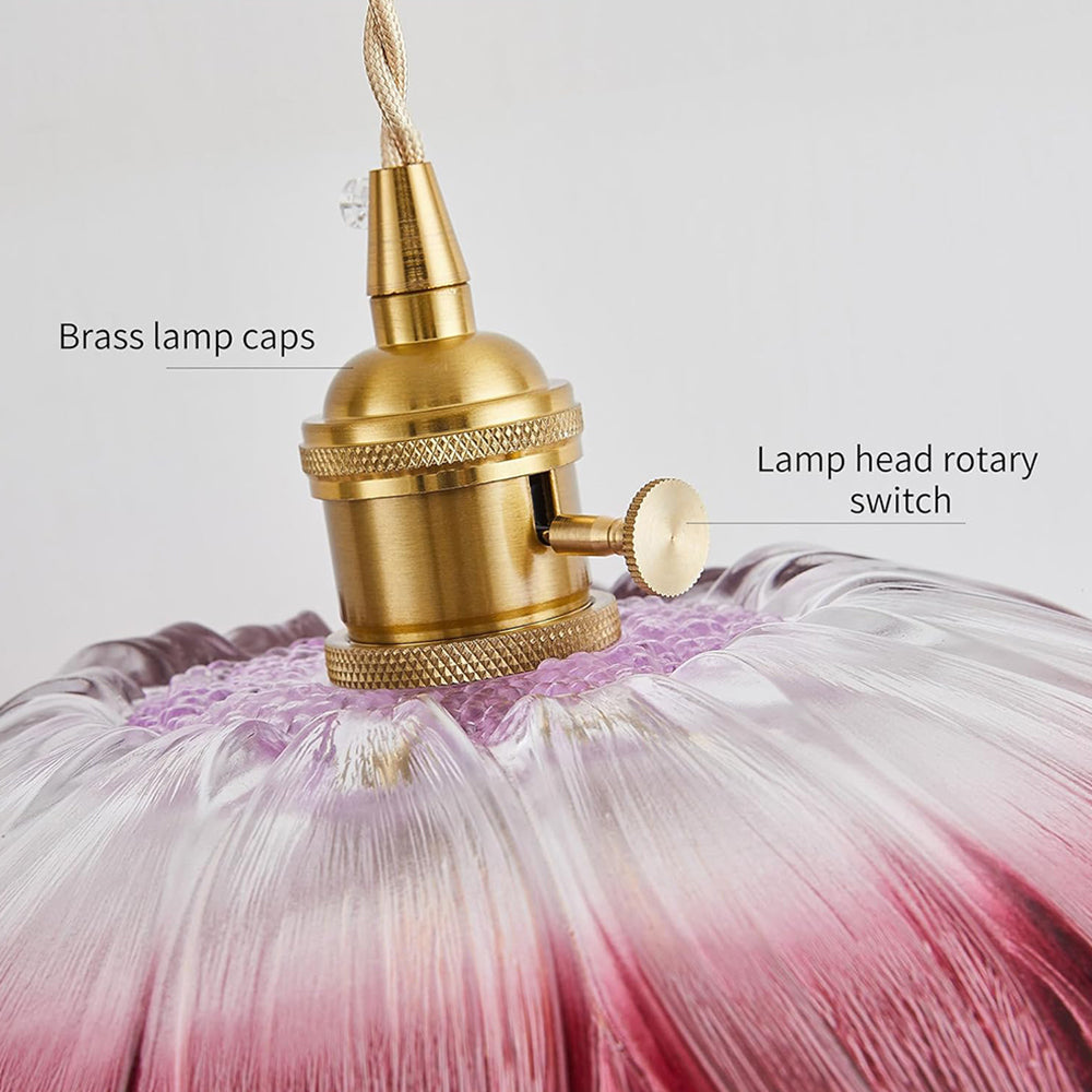 Vintage Florale Glas Pendelleuchte für das Esszimmer - Elegantes Retro-Design zur Beleuchtung Ihres Raumes