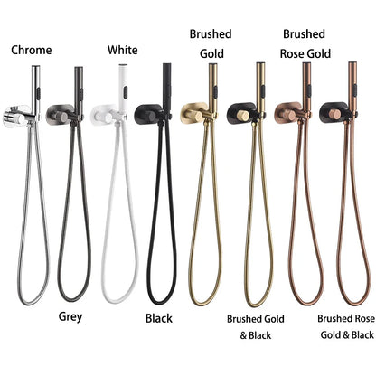 Messing Bidet Dusche Wasserhahn Warm- und Kaltwasser Mischbatterie Shattaf Sprühhahn