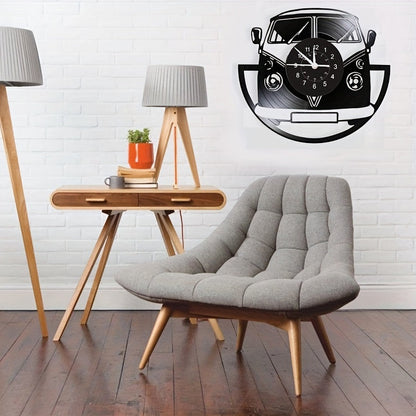 Vintage Minibus Wanduhr – Retro-Charme für jeden Raum