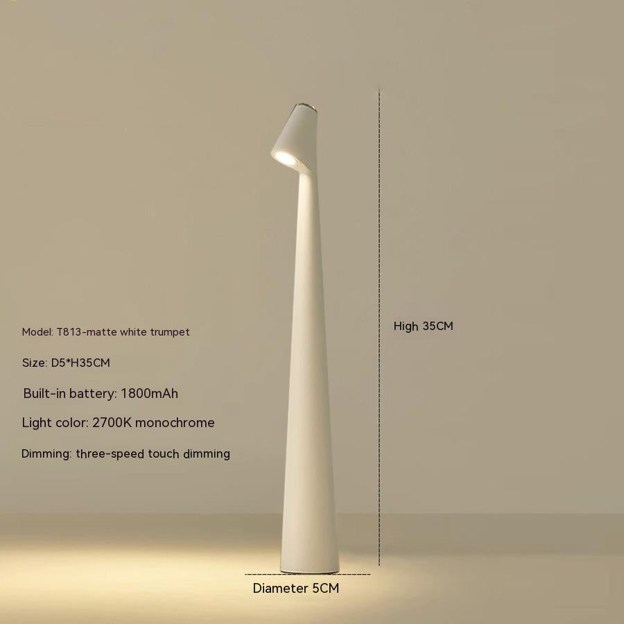 Tischlampe Modern Rot Metall LED Licht